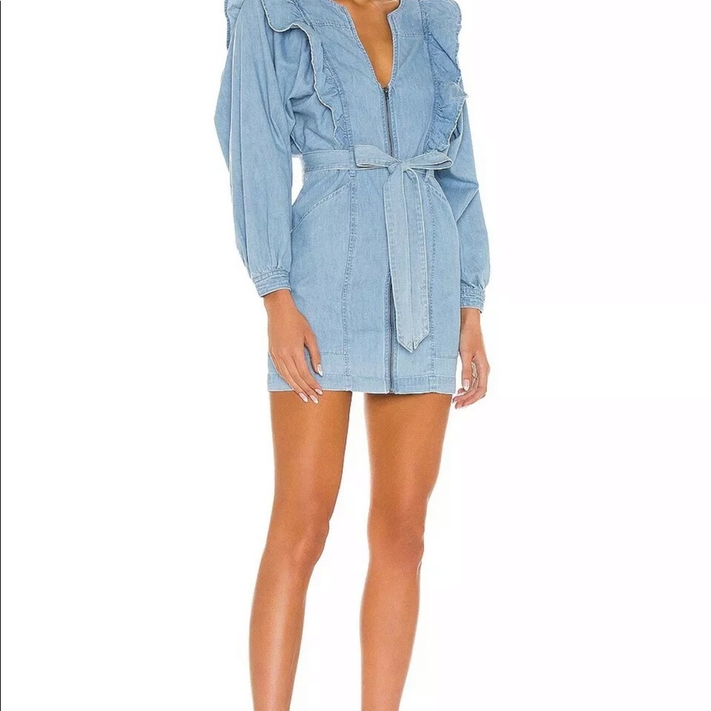 Free people imogene denim dress